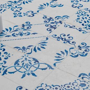 Tropical Tile Wow Blanc Et Bleu 3 Tropical Tile Marble